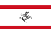 Flagge der Region Toskana