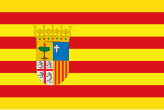 Flagge Aragoniens