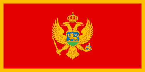 Flagge Kroatiens Flagge Montenegros