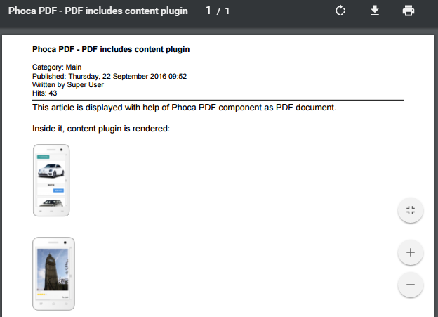 Phoca PDF - PDF-Dokument