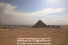 Ägypten | al-Dschiza | Gizeh | Pyramiden von Gizeh | Mykerinos-Pyramide und Königinnen Pyramiden |