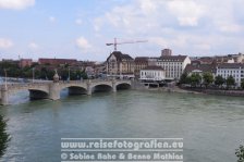 Rheinradweg | Schweiz | Basel-Stadt | Basel | Rhein | Mittlere Brücke |