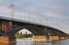 Rheinradweg | Deutschland | Rheinland-Pfalz | Mainz | Rhein | Theodor-Heuss-Brücke |