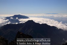 Spanien | Kanaren | Provinz Santa Cruz de Tenerife | La Palma | Garafia | Roque de los Muchachos | Im Hintergrund El Hierro |